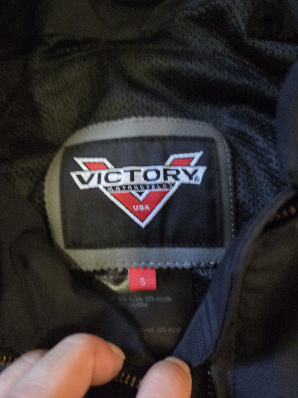 Victory Motorcycles Small Black Riding Jacket - Picture 6 of 13